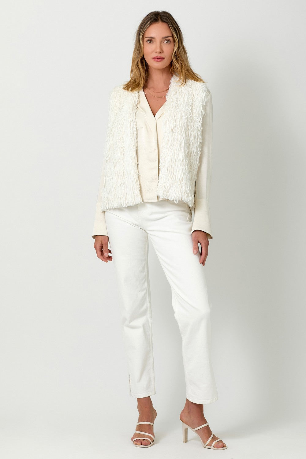 FURRY IVORY VEST