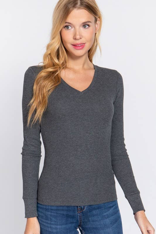 VNECK THERMAL TOP