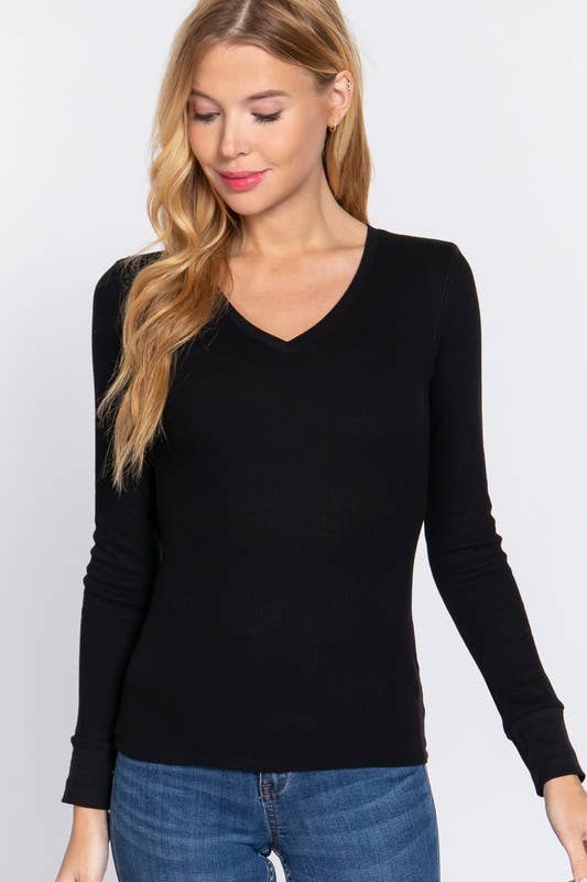 VNECK THERMAL TOP