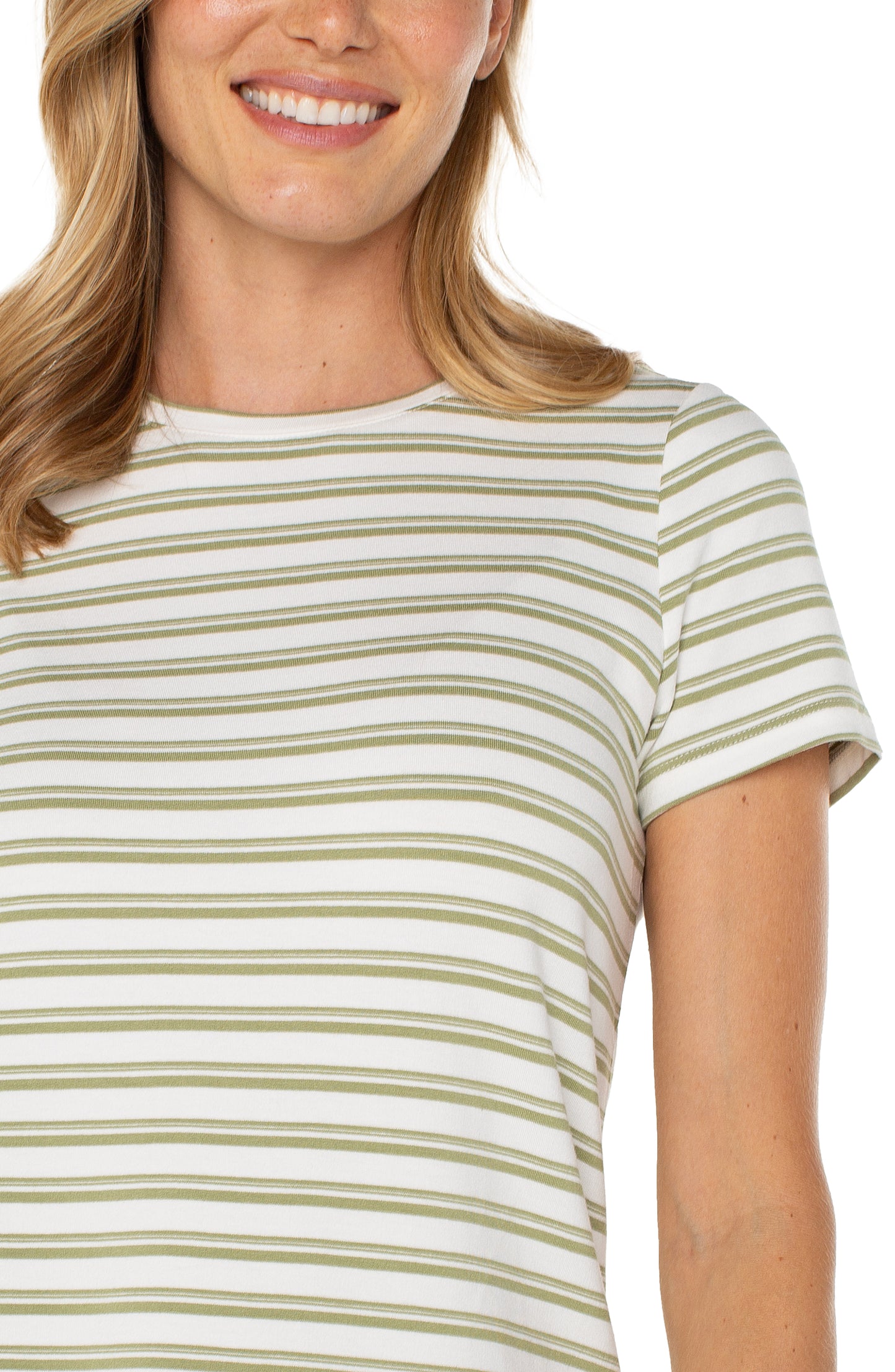 LOTUS/CREAM STRIPE TEE